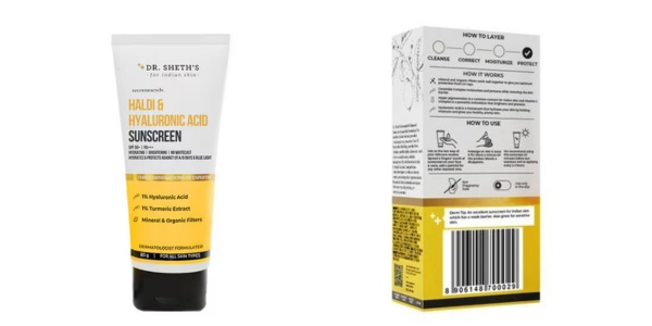 Dr. Sheth's Haldi & Hyaluronic Acid Sunscreen