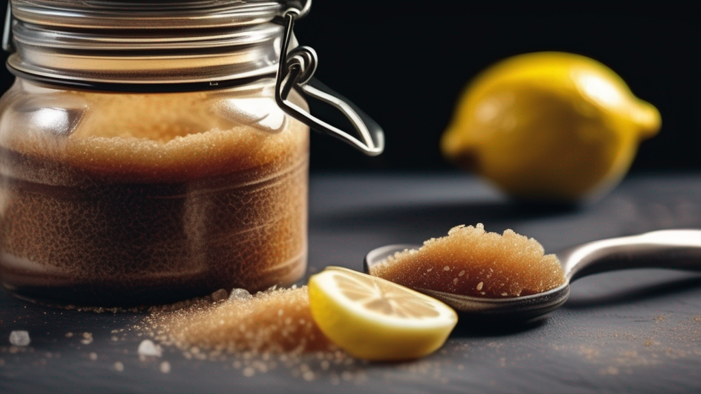 Exfoliate with Brown Sugar and Lemon Juice Brightening Facial Scrub